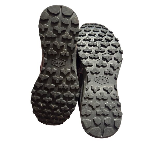 Asics Mens Trail Running Shoes Size 8 Black & Orange Mesh Durable & Lightweight - Picture 3 of 6